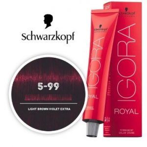 Schwarzkopf Igora Royal 5-99 Light Brown Violet Extra Hair Dye