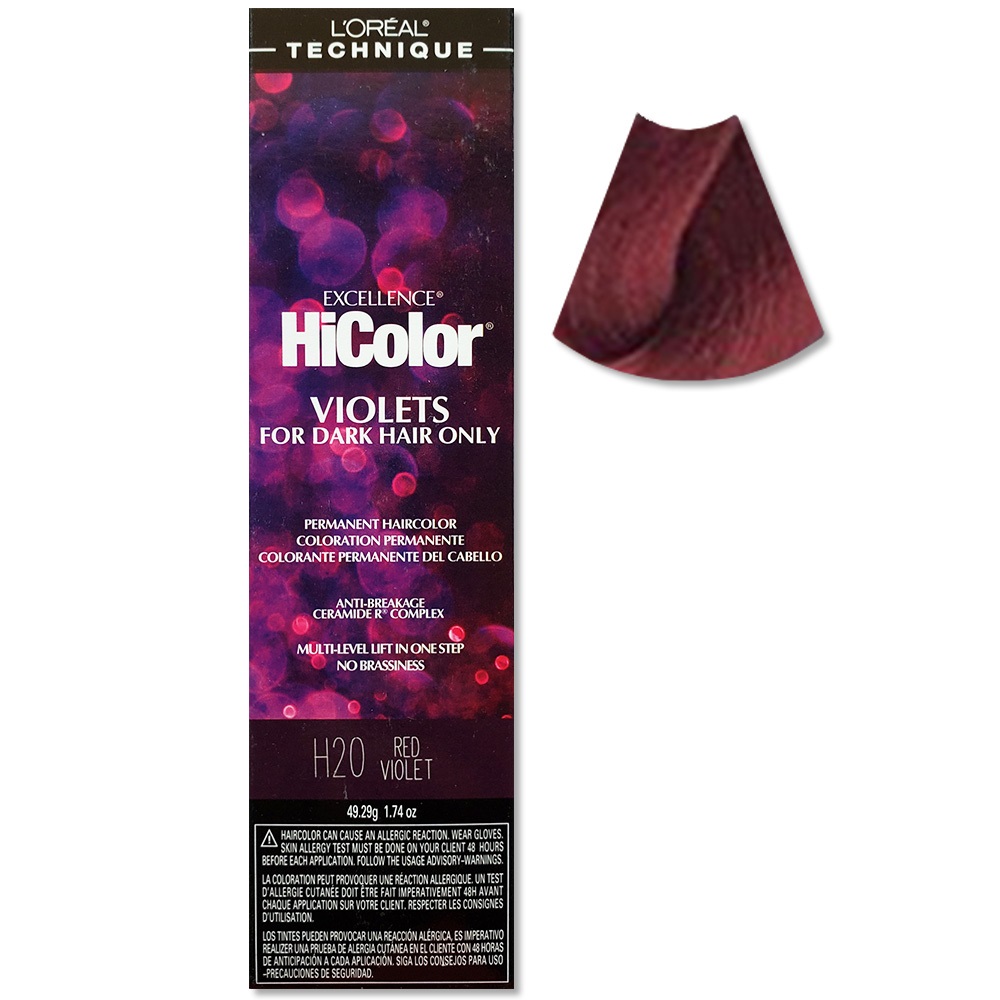 L Oreal HiColor Red Violet H20 Colourwarehouse Hair Care