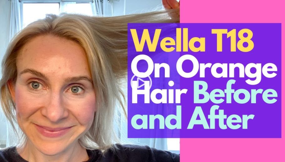 Wella T18 Lightest Ash Blonde On Orange Hair Before After Pics