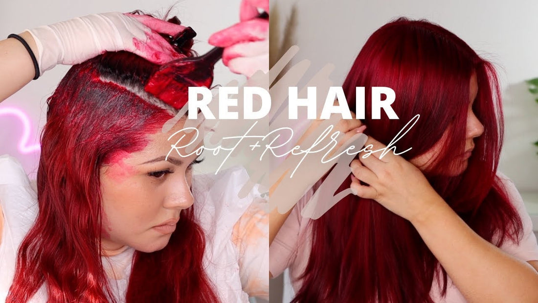 Red Hair Root Touch up With L’Oreal Magenta