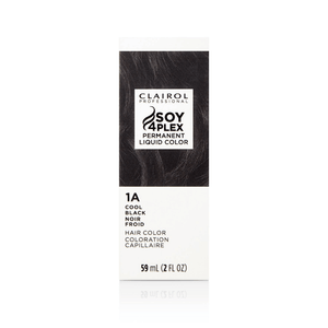 Clairol Professional Soy4Plex 1A Noir Froid Coloration Capillaire Permanente Liquide