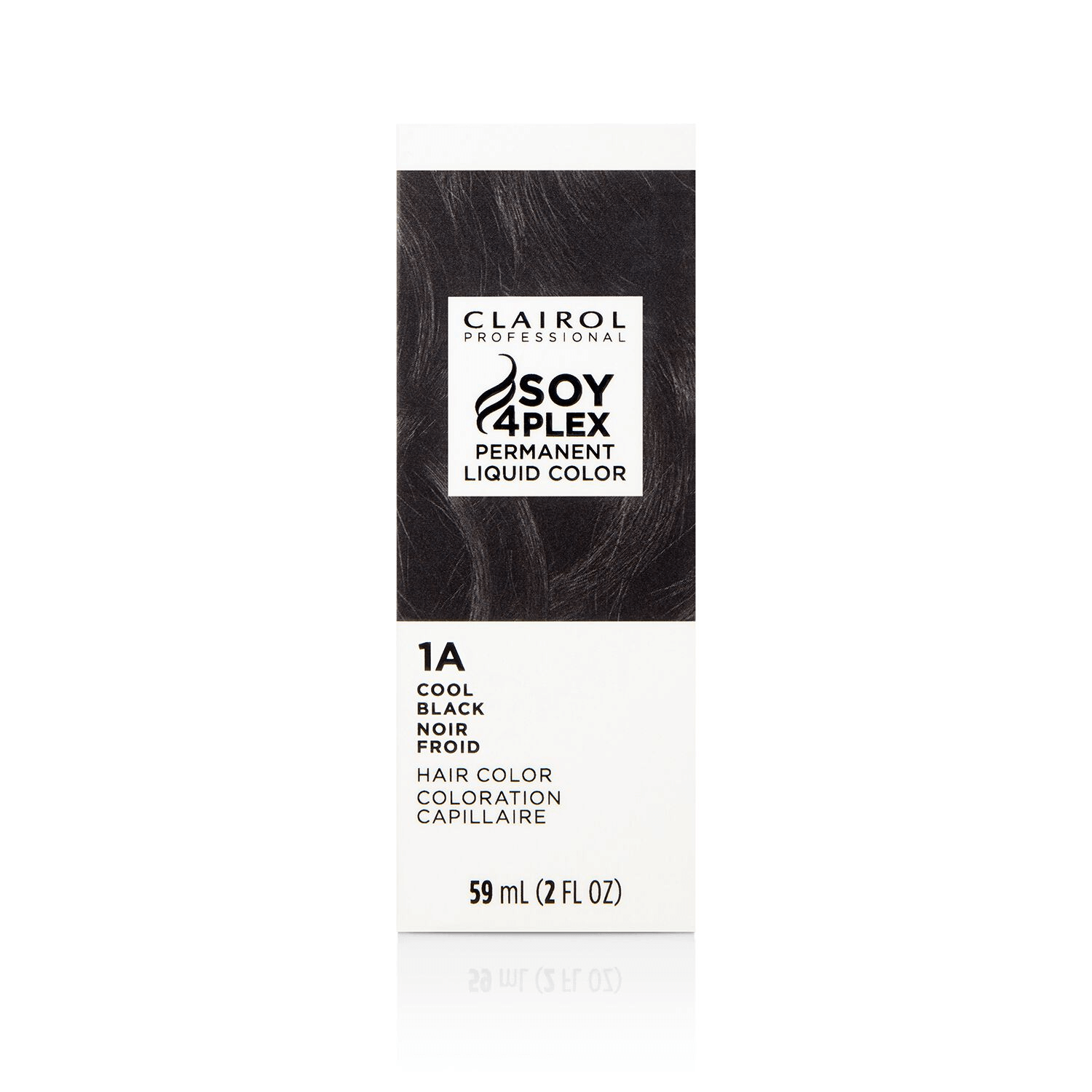 Clairol Professional Soy4Plex 1A Cool Black Permanent Liquid Hair Colour