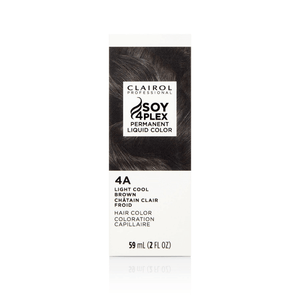 Clairol Professional Soy4Plex 4A Châtain Clair Cendré Coloration Permanente Liquide