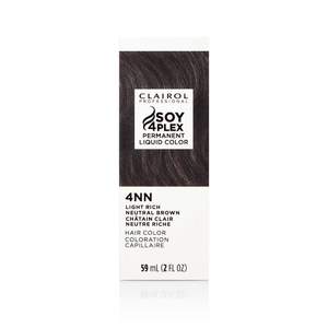 Clairol Professional Soy4Plex 4NN Châtain Clair Riche Neutre Coloration Capillaire Liquide Permanente