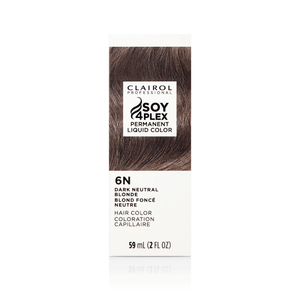 Clairol Professional Soy4Plex 6N Châtain Clair Neutre Froid Coloration Liquide Permanente
