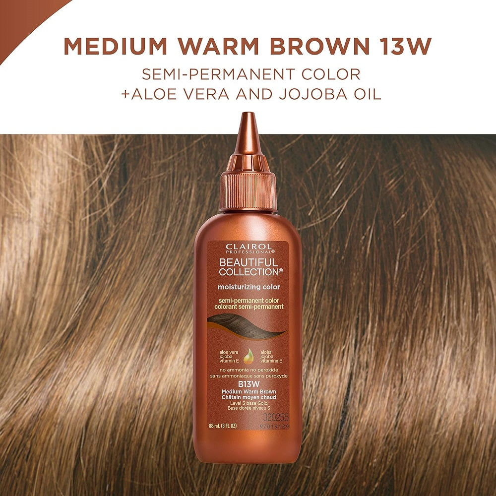 Clairol Beautiful Collection B13W Medium Warm Brown Permanent Hair Colour