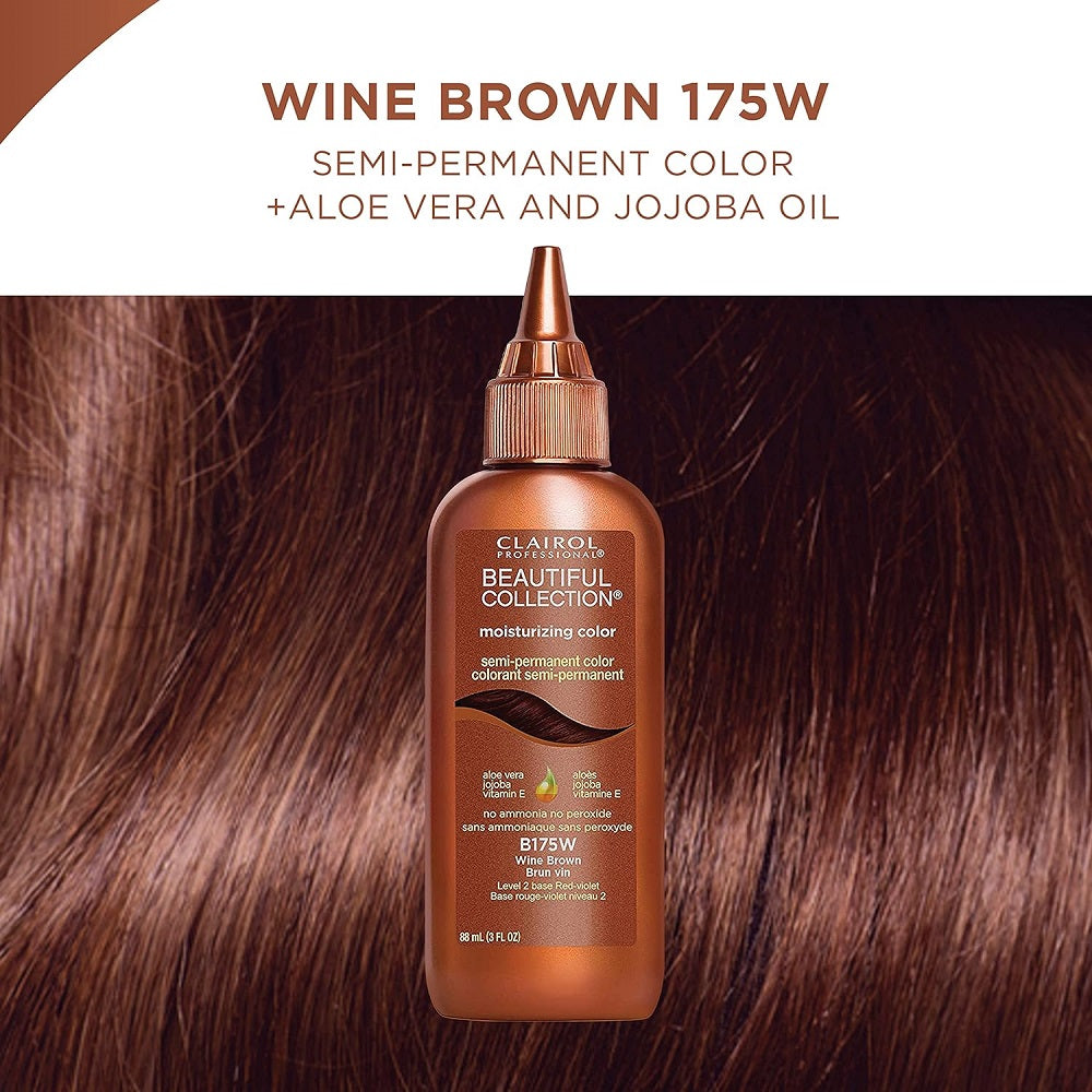 Clairol Beautiful Collection B175W Wine Brown Permanent Hair Colour