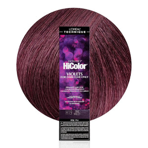 L’Oreal Excellence HiColor H19 True Violet For Dark Hair Only