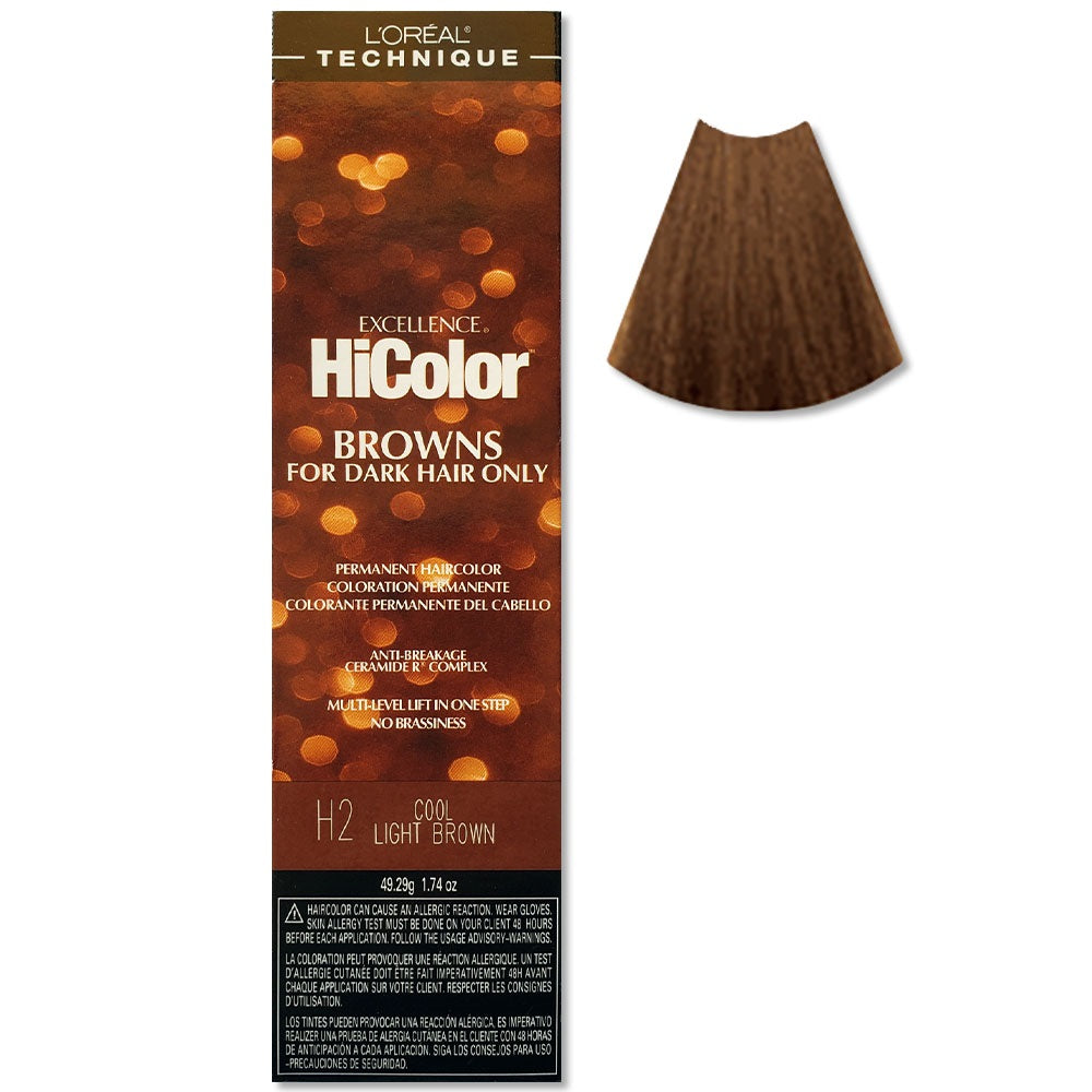 L’Oreal HiColor H2 Cool Light Brown For Dark Hair Only