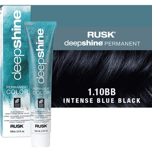 Coloration permanente Rusk Deepshine 1.10BB Bleu-noir intense