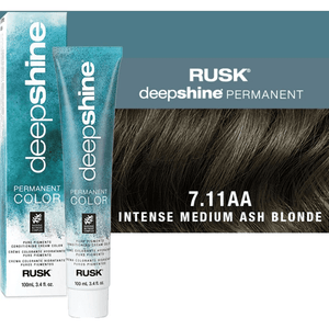 Coloration permanente intense blond cendré moyen Rusk Deepshine 7.11AA