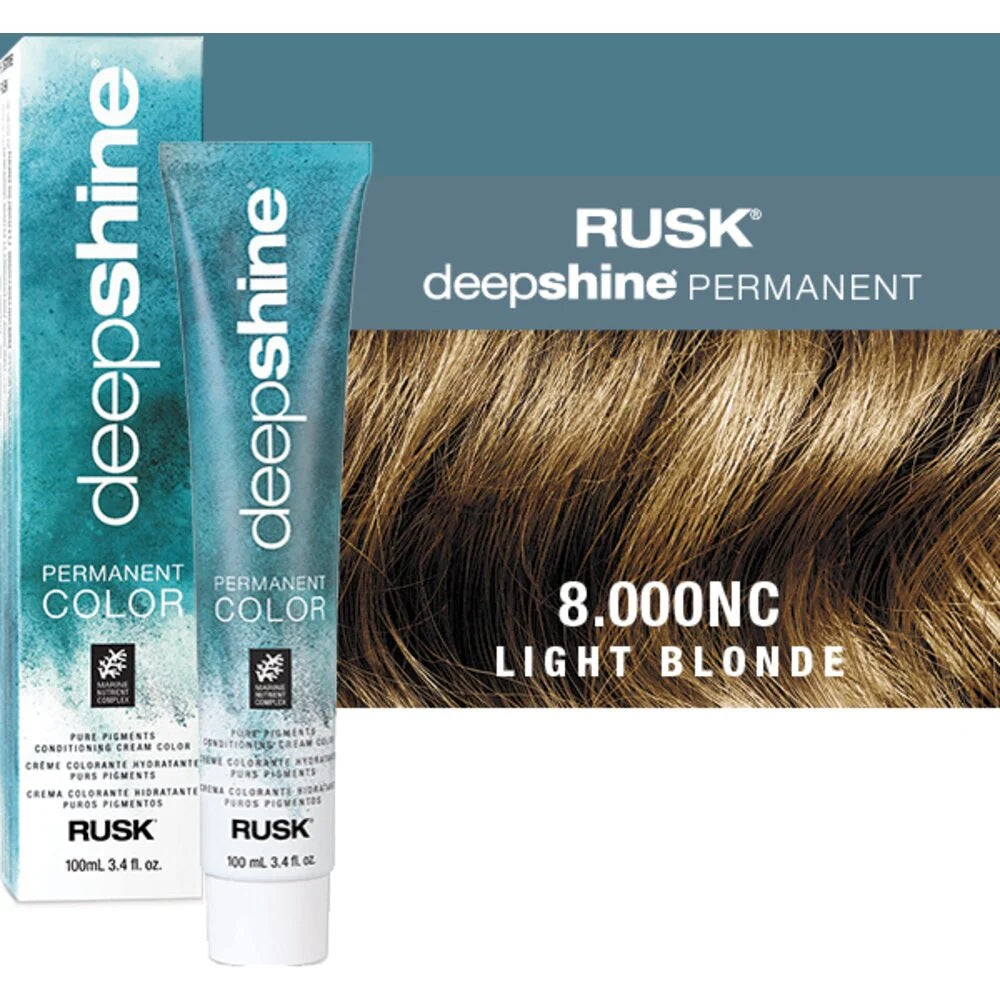 Rusk Deepshine 8.000NC Light Blonde Permanent Hair Colour